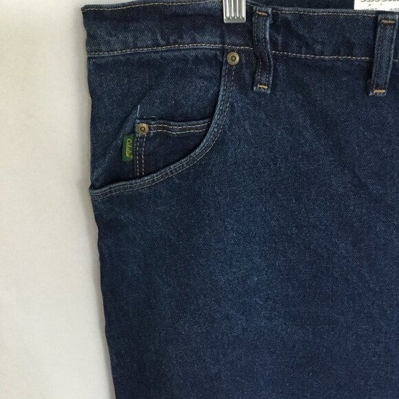 NWT Cabela's Men's Rough Neck Jeans Relaxed Fit Size 50-30 in Dark Wash Workwear - Picture 8 of 11